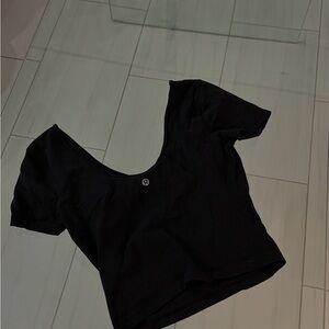 lululemon athletica Black Crop Top